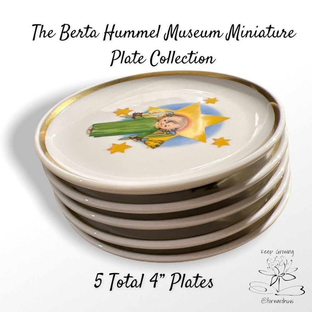 5 Berta Hummel Museum Miniature Plate Collection Plates